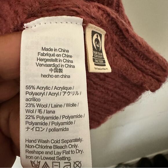 New Madewell Cayden Pointelle Balloon Sleeve Pullover Sweater Crew Neck Wool XL - Picture 4 of 8